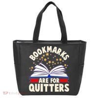 Bookmarks Are For Quitters Book Lover Reading Fan Tote Bag thumb 0