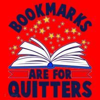 Bookmarks Are For Quitters Book Lover Reading Fan Santa Hat thumb 1
