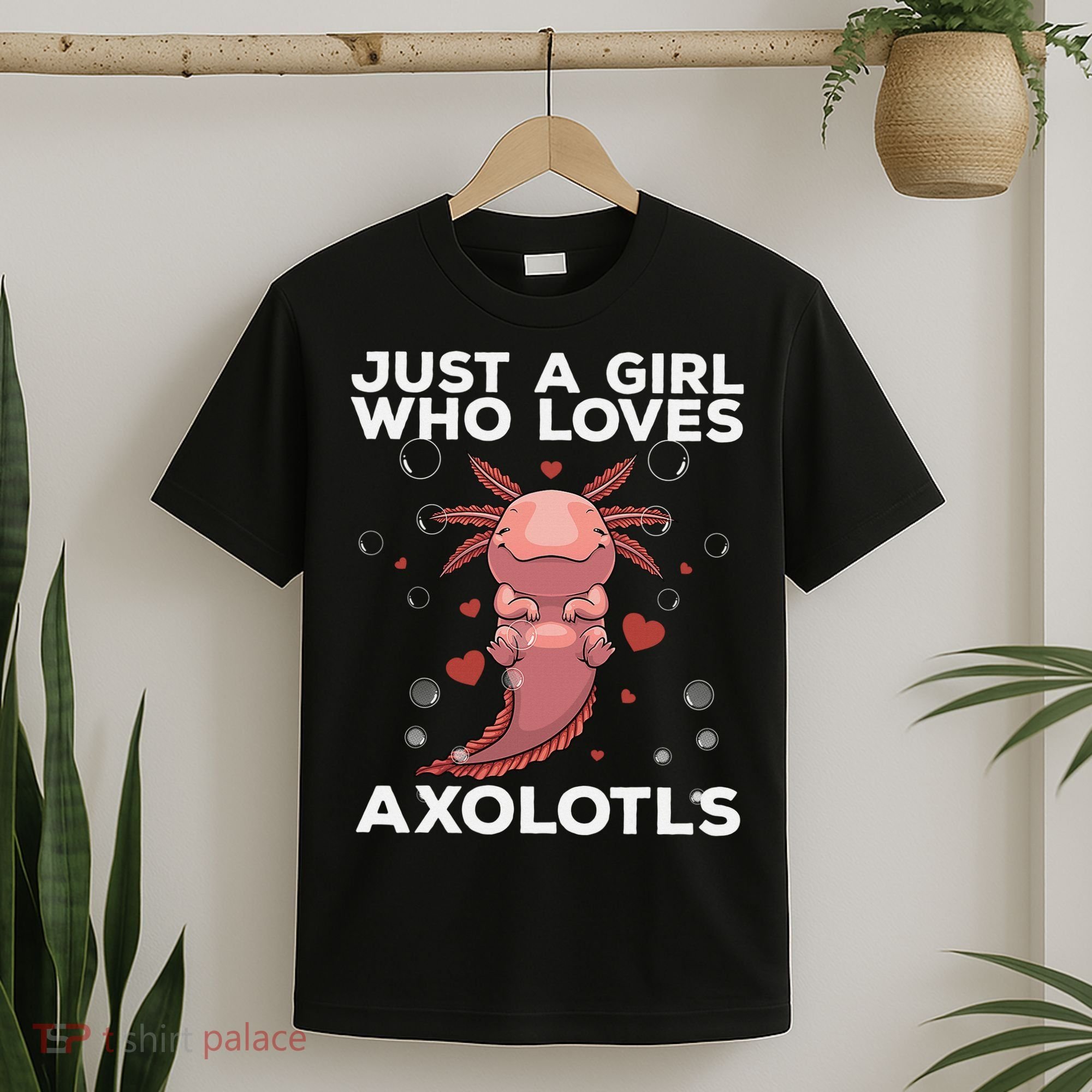 Best Axolotl For  Girls Salamander Kawaii Axolotl Lover  T-Shirt