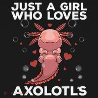 Best Axolotl For  Girls Salamander Kawaii Axolotl Lover  T-Shirt thumb 7