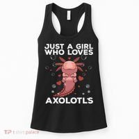 Best Axolotl For  Girls Salamander Kawaii Axolotl Lover  Women's Tank Top thumb 0