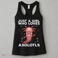 Best Axolotl For  Girls Salamander Kawaii Axolotl Lover  Women's Tank Top thumb 3