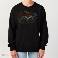 Bicycle Anatomy Funny Cycling Cute Biking Biker Women's Sweatshirt thumb 0