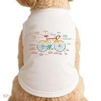 Bicycle Anatomy Funny Cycling Cute Biking Biker Doggie Tank thumb 0