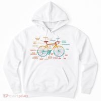 Bicycle Anatomy Funny Cycling Cute Biking Biker Hoodie thumb 0