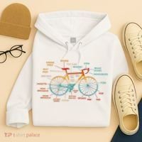 Bicycle Anatomy Funny Cycling Cute Biking Biker Hoodie thumb 4