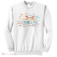 Bicycle Anatomy Funny Cycling Cute Biking Biker Sweatshirt thumb 0