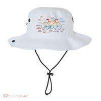 Bicycle Anatomy Funny Cycling Cute Biking Biker Bucket Hat thumb 0