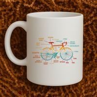 Bicycle Anatomy Funny Cycling Cute Biking Biker Coffee Mug thumb 2