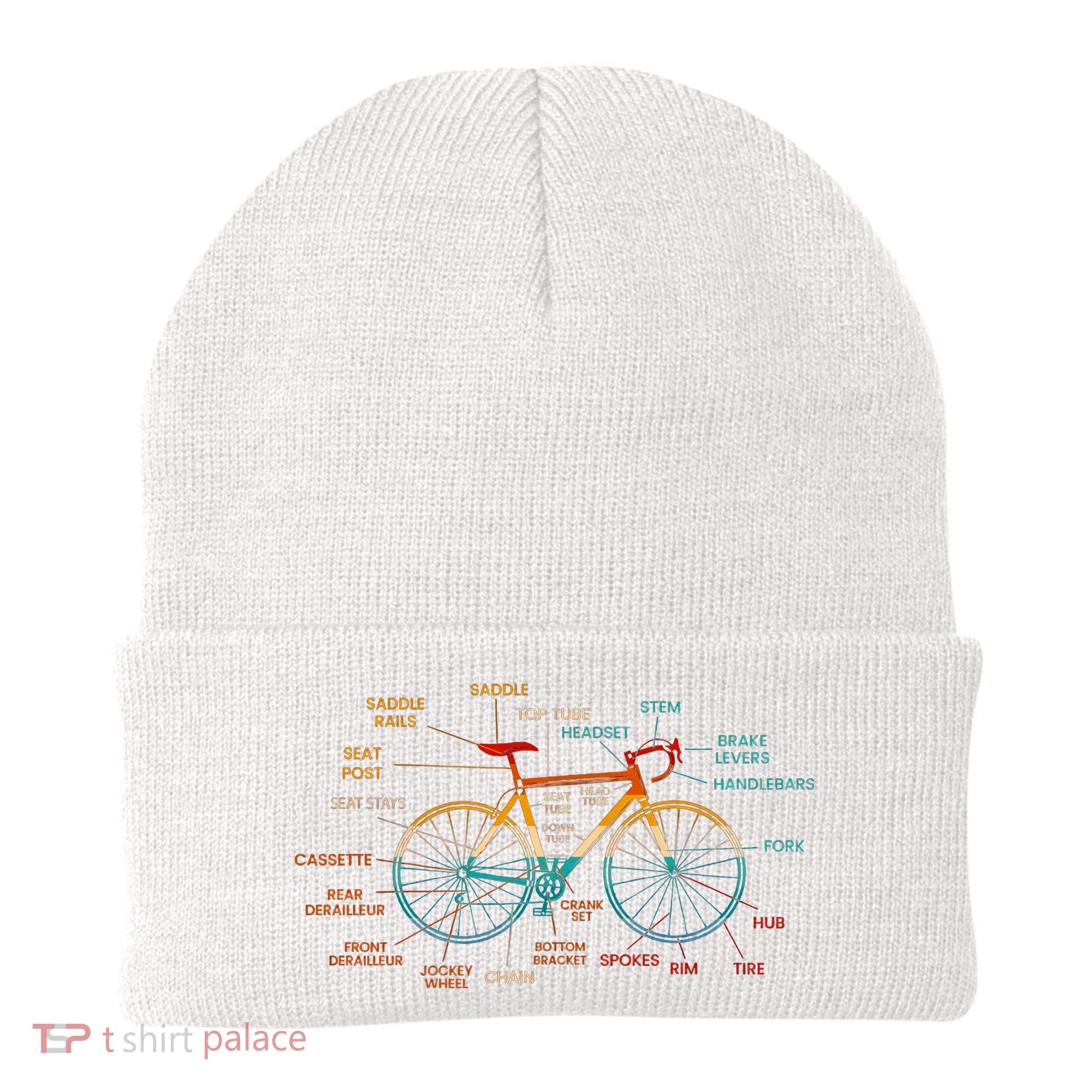 Bicycle Anatomy Funny Cycling Cute Biking Biker Beanie