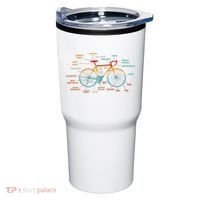 Bicycle Anatomy Funny Cycling Cute Biking Biker Tumbler thumb 0