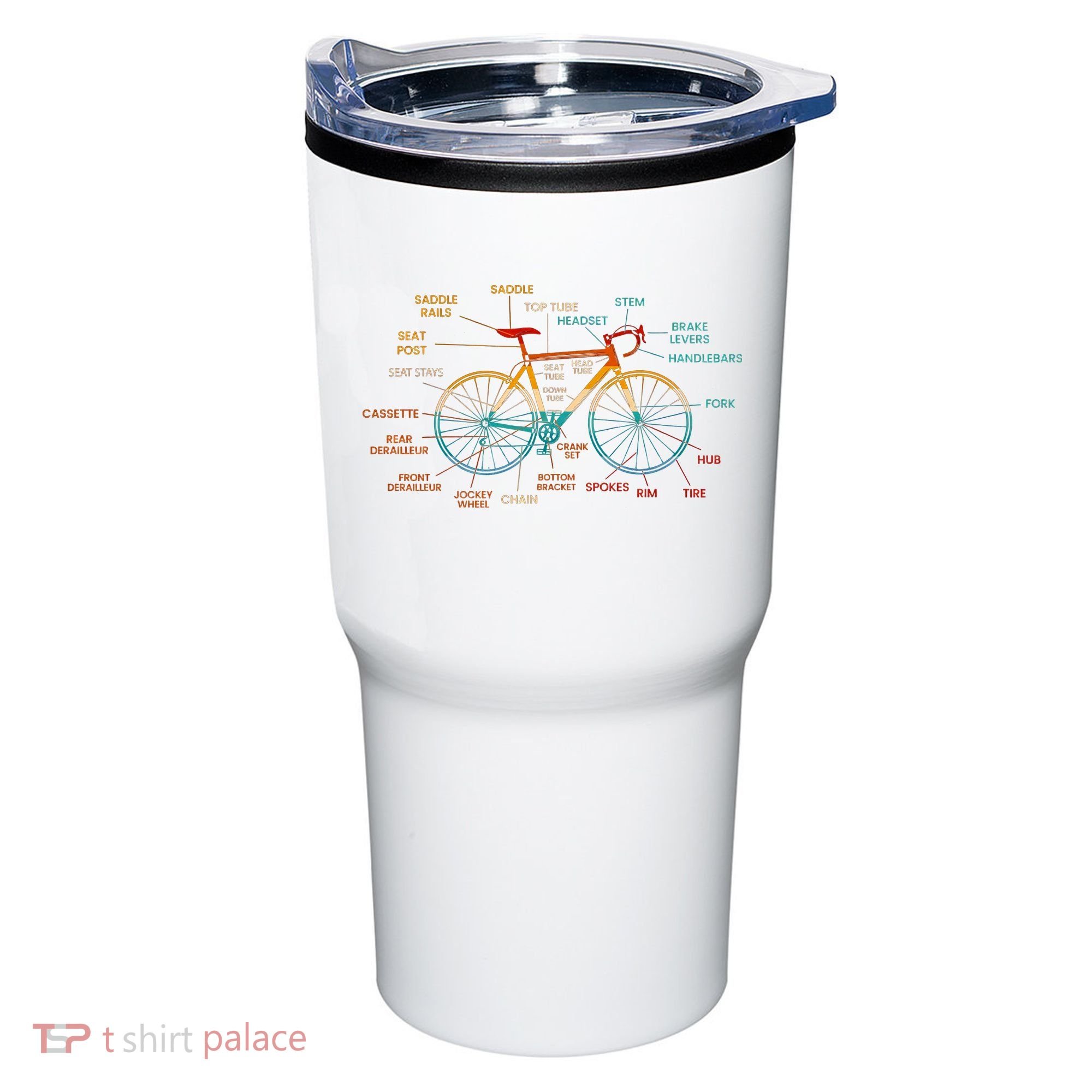 Bicycle Anatomy Funny Cycling Cute Biking Biker Tumbler