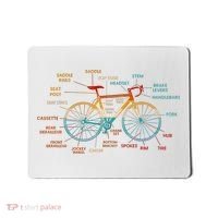 Bicycle Anatomy Funny Cycling Cute Biking Biker Mousepad thumb 0