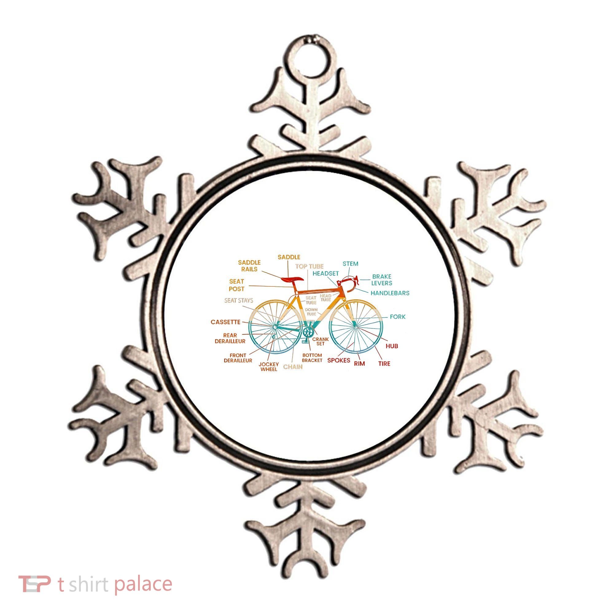 Bicycle Anatomy Funny Cycling Cute Biking Biker Ornament