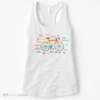 Bicycle Anatomy Funny Cycling Cute Biking Biker Women's Tank Top thumb 0