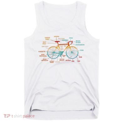 Bicycle Anatomy Funny Cycling Cute Biking Biker Tank Top