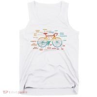 Bicycle Anatomy Funny Cycling Cute Biking Biker Tank Top thumb 0