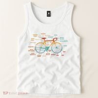 Bicycle Anatomy Funny Cycling Cute Biking Biker Tank Top thumb 2