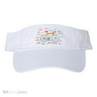 Bicycle Anatomy Funny Cycling Cute Biking Biker Visor thumb 0