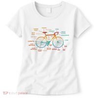 Bicycle Anatomy Funny Cycling Cute Biking Biker Women's T-Shirt thumb 0