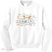 Bicycle Anatomy Funny Cycling Cute Biking Biker Kids Sweatshirt thumb 0