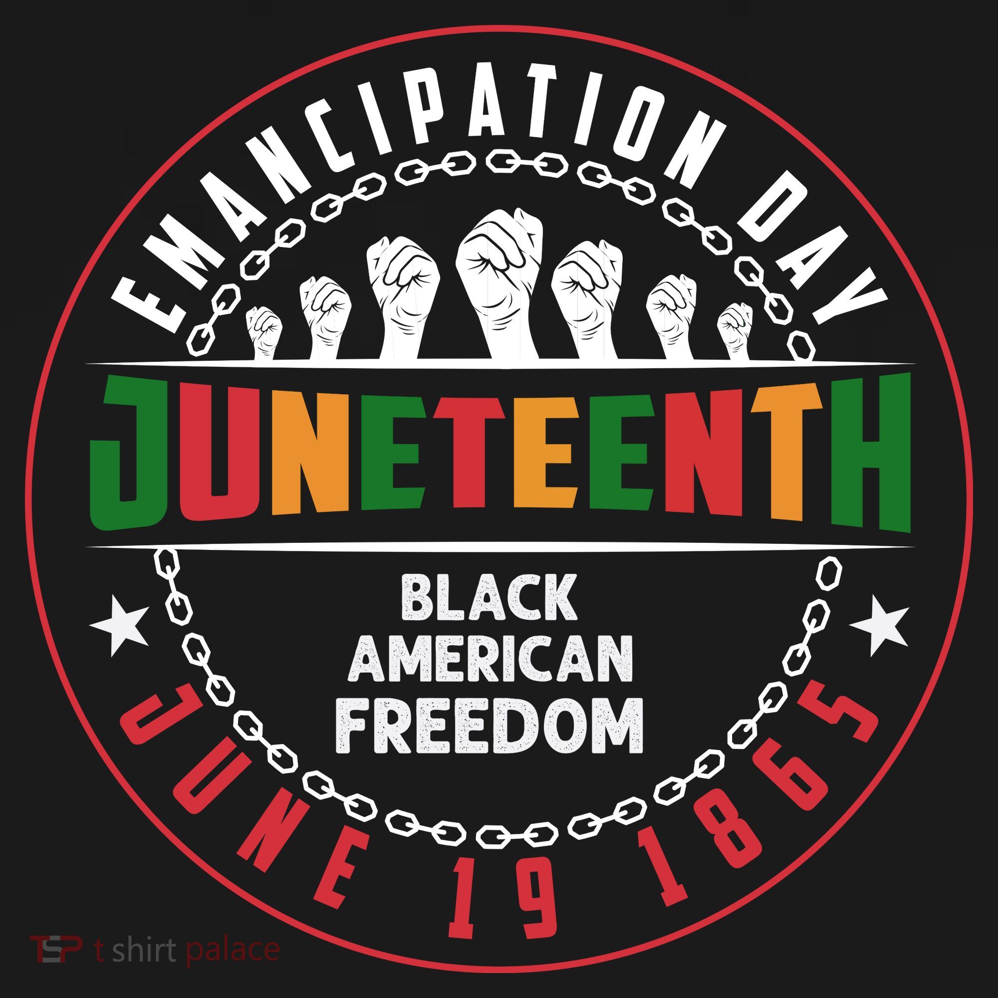 Black American Freedom Juneteenth Graphics Plus Size Shirts For Men Women Family Women's Hoodie