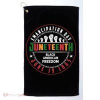 Black American Freedom Juneteenth Graphics Plus Size Shirts For Men Women Family Golf Towel thumb 0