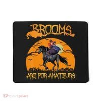 Brooms Are For Amateurs, Horse Riding Outfit Halloween Mousepad thumb 0