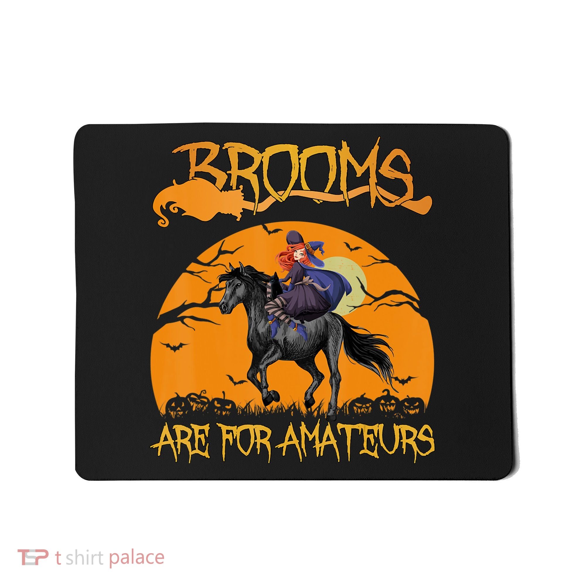 Brooms Are For Amateurs, Horse Riding Outfit Halloween Mousepad