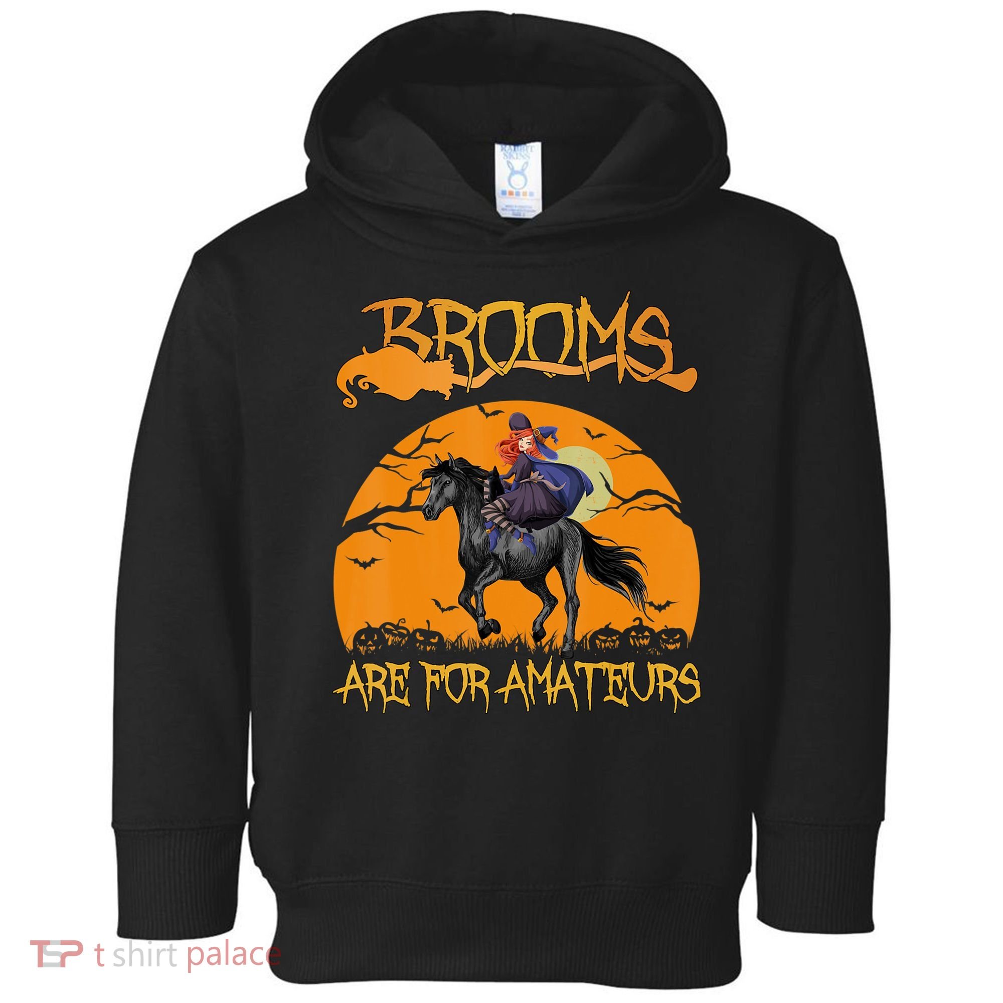 Brooms Are For Amateurs, Horse Riding Outfit Halloween Toddler Hoodie