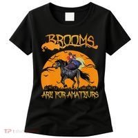 Brooms Are For Amateurs, Horse Riding Outfit Halloween Women's T-Shirt thumb 0