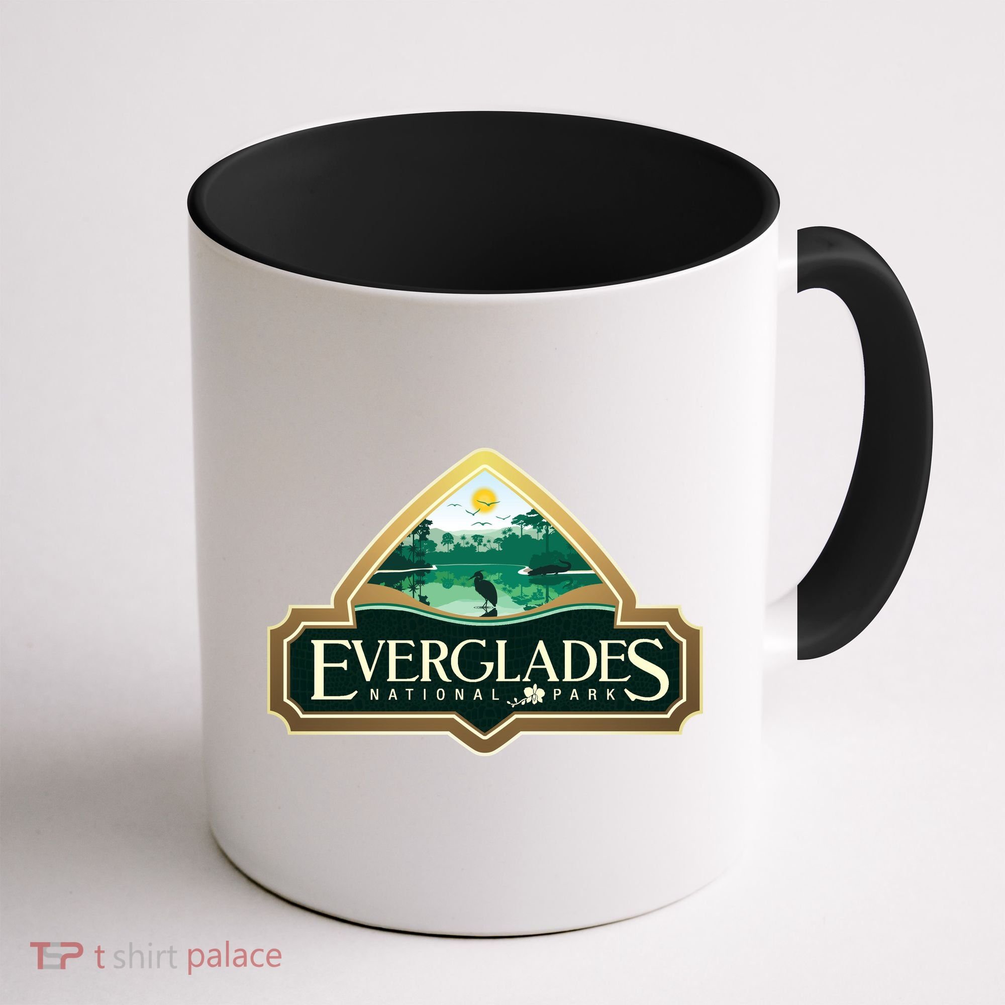 Bird And Florida Alligator Of Everglades National Park Coffee Mug