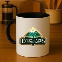 Bird And Florida Alligator Of Everglades National Park Coffee Mug thumb 4
