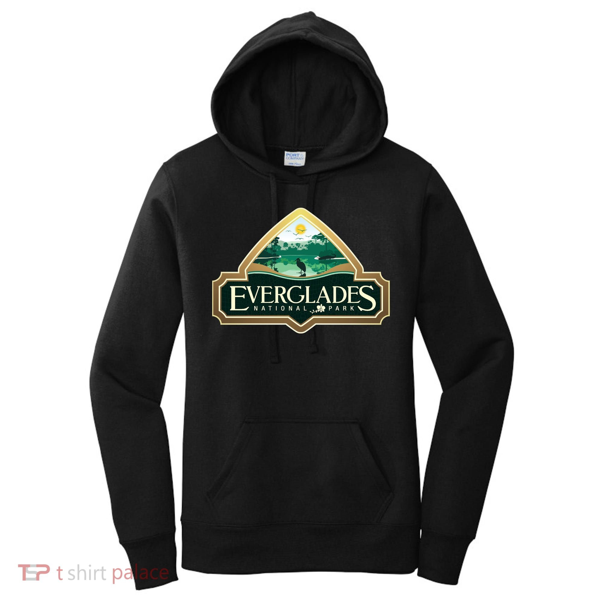 Bird And Florida Alligator Of Everglades National Park Women's Hoodie