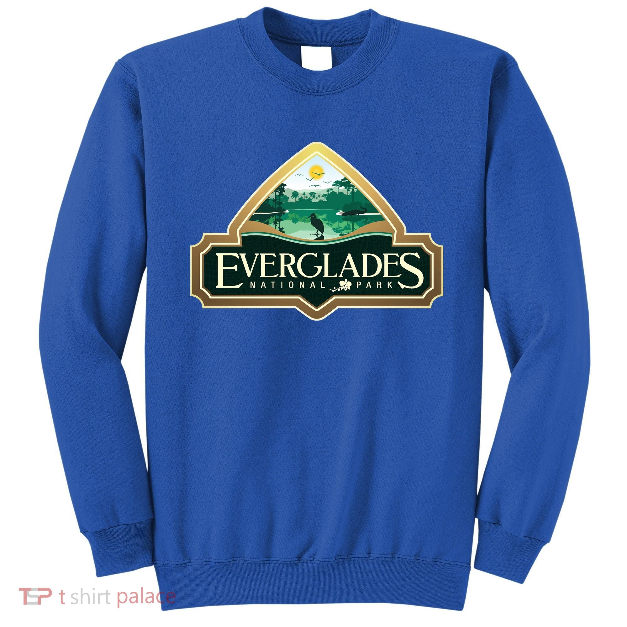 Bird And Florida Alligator Of Everglades National Park Sweatshirt