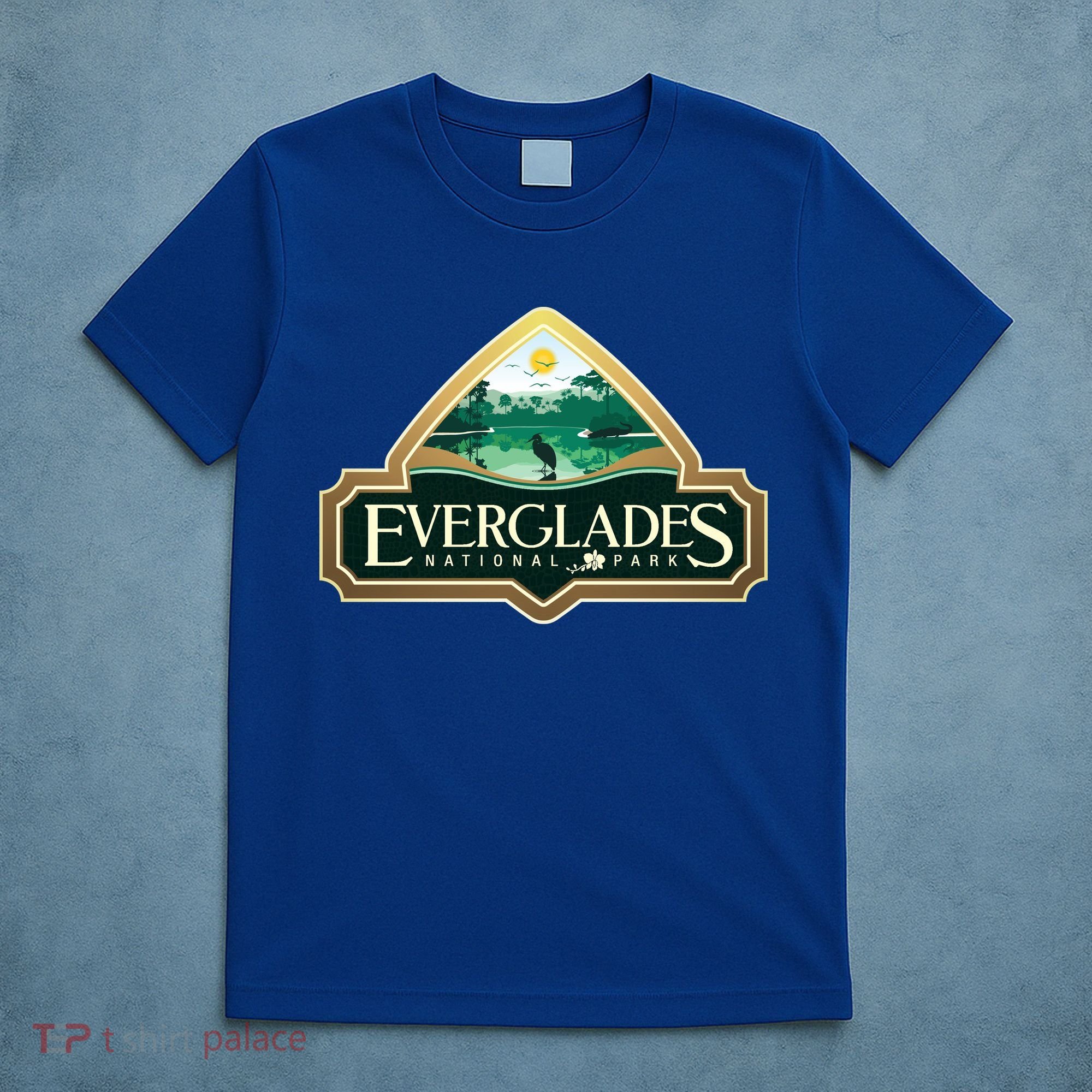 Bird And Florida Alligator Of Everglades National Park T-Shirt
