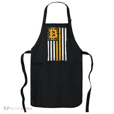 Bitcoin American Flag Crypto Apron