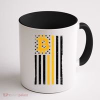 Bitcoin American Flag Crypto Coffee Mug thumb 1