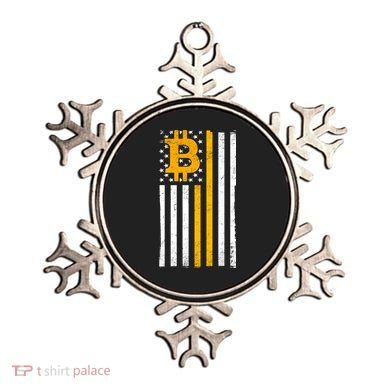 Bitcoin American Flag Crypto Ornament