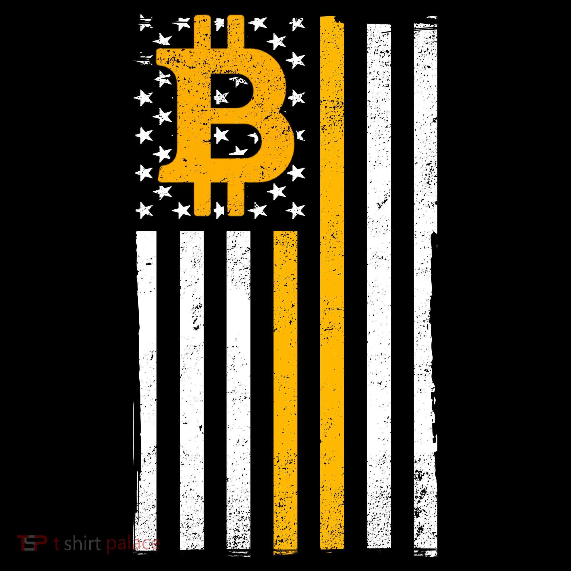 Bitcoin American Flag Crypto Ornament