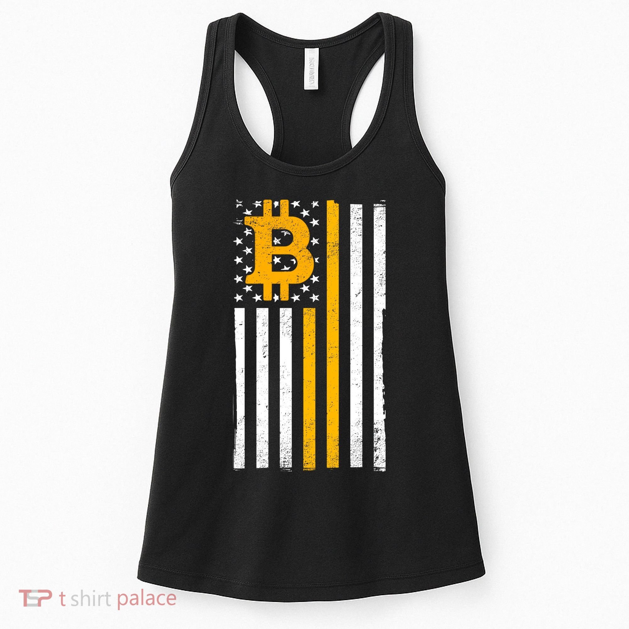 Bitcoin American Flag Crypto Women's Tank Top