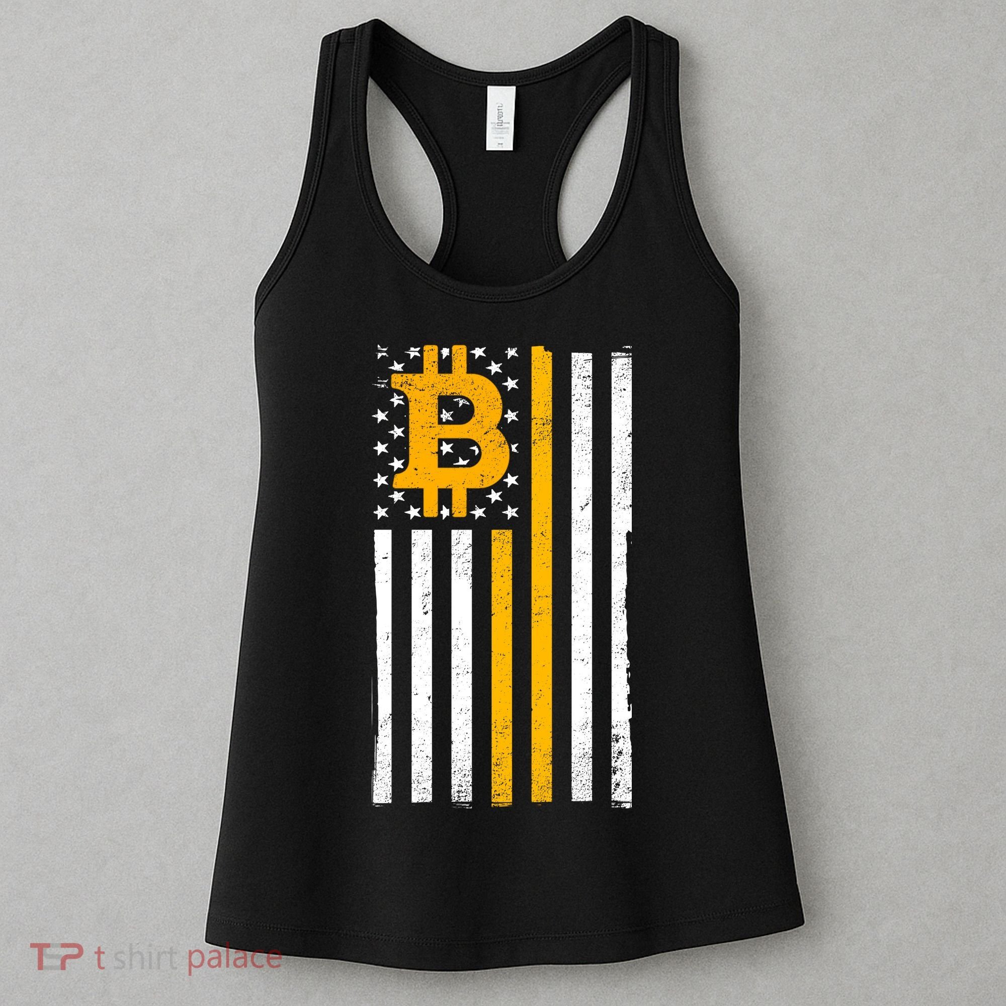 Bitcoin American Flag Crypto Women's Tank Top