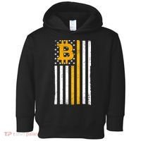 Bitcoin American Flag Crypto Toddler Hoodie thumb 0