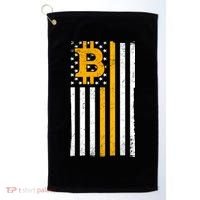 Bitcoin American Flag Crypto Golf Towel thumb 0