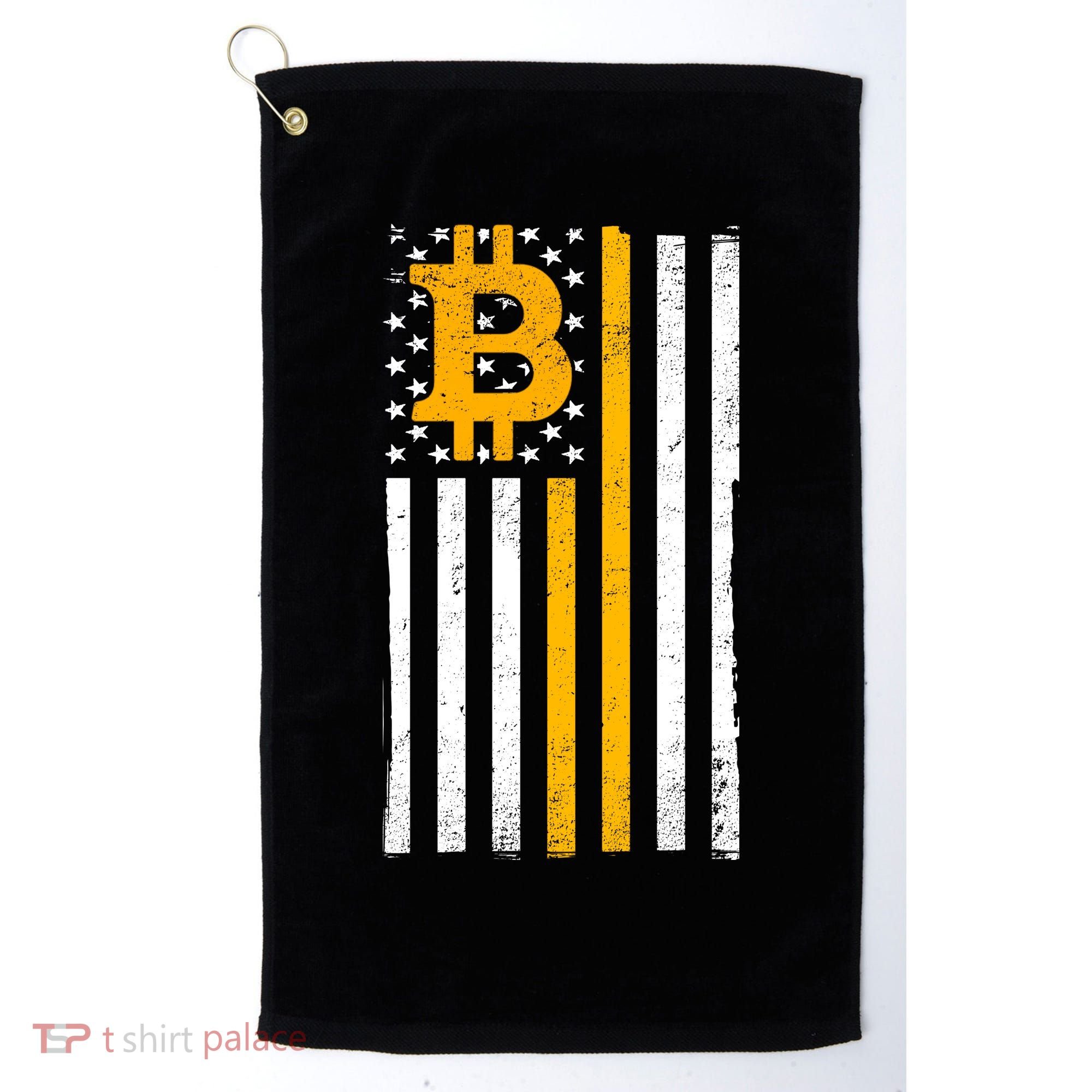 Bitcoin American Flag Crypto Golf Towel