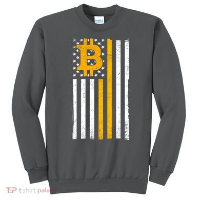 Bitcoin American Flag Crypto Sweatshirt