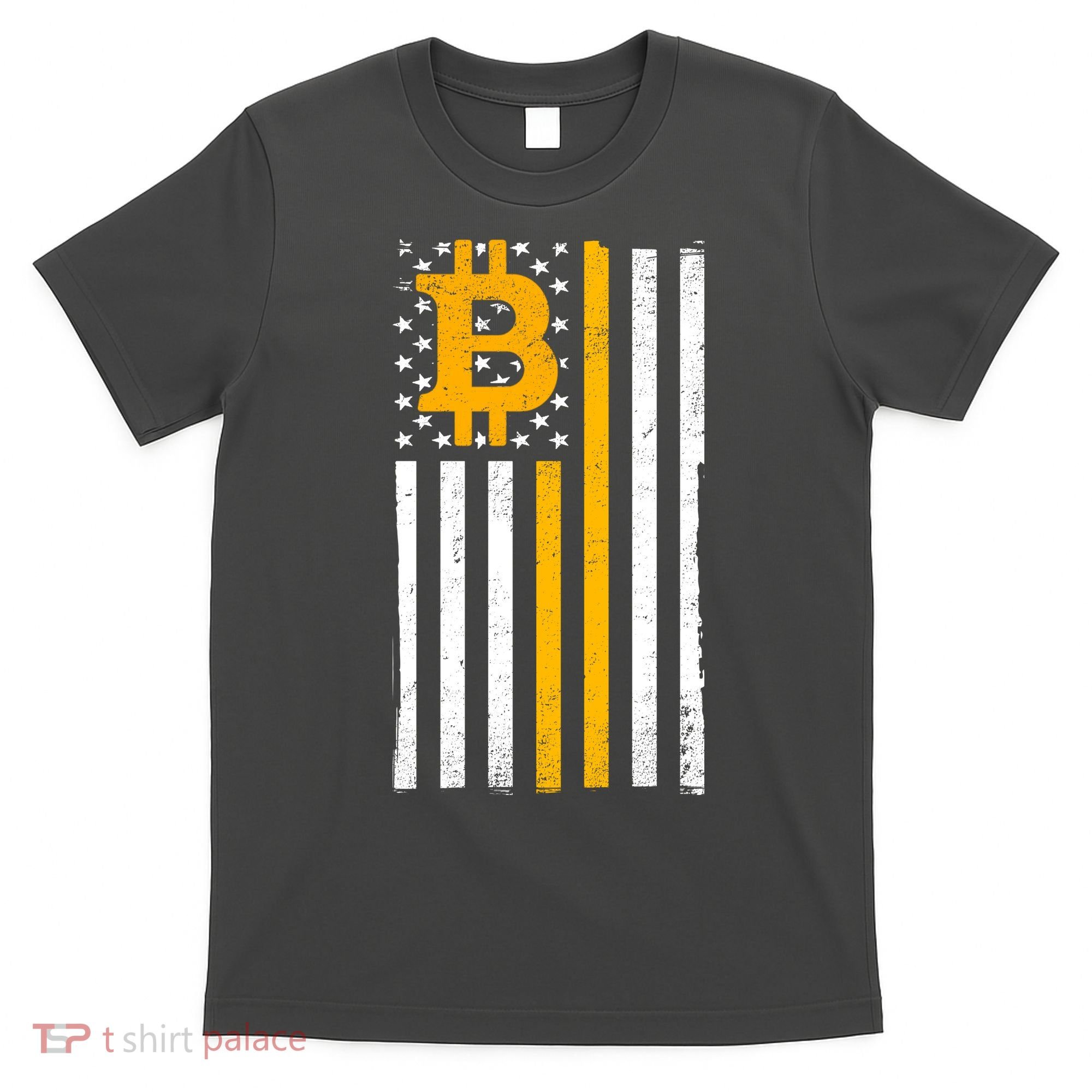 Bitcoin American Flag Crypto T-Shirt