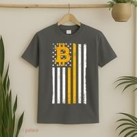 Bitcoin American Flag Crypto T-Shirt thumb 2