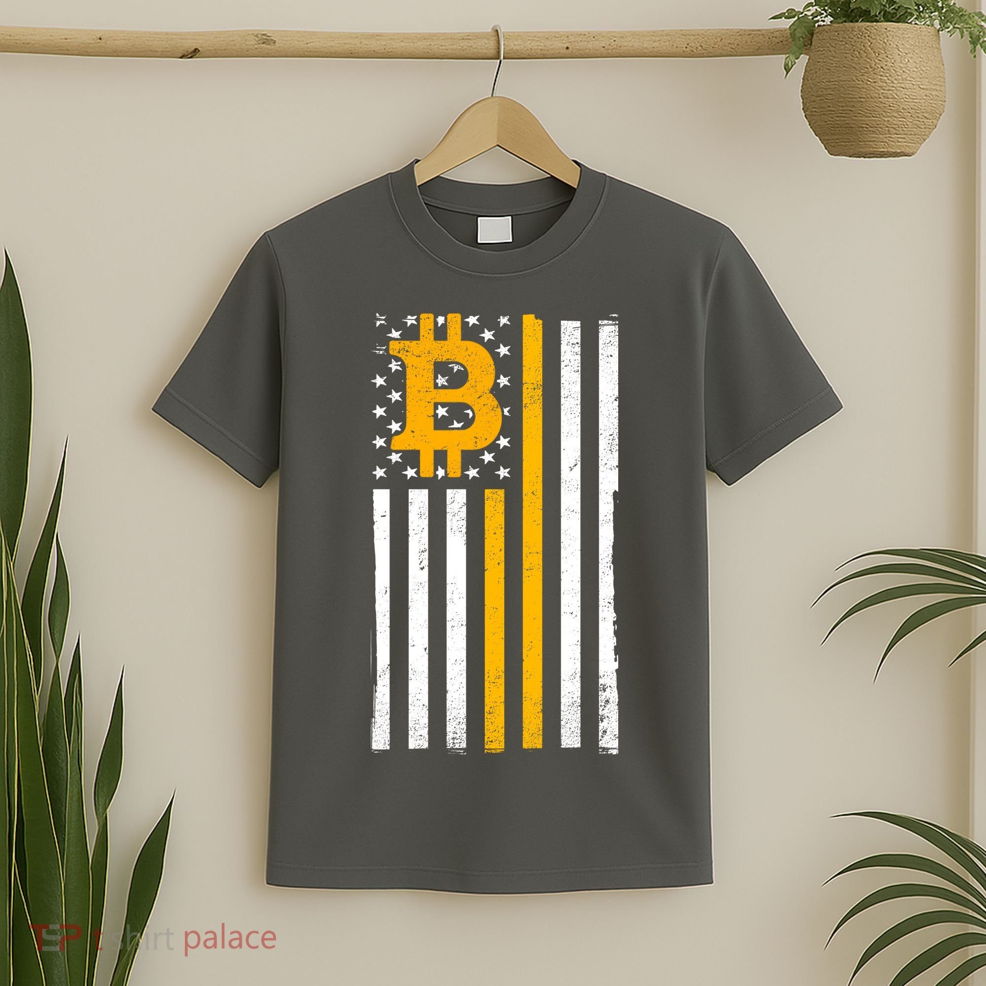 Bitcoin American Flag Crypto T-Shirt