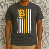 Bitcoin American Flag Crypto T-Shirt thumb 3